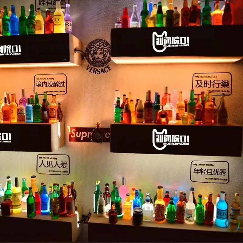微缩树脂DIY酒瓶DIY洋酒瓶小夜灯氛围灯仿真DIY小酒瓶DIY小配件