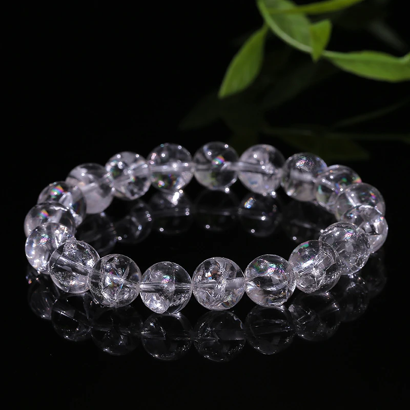 【白阿赛】天然阿赛斯特莱白水晶手链女款时尚百搭情侣梦幻单圈轻奢