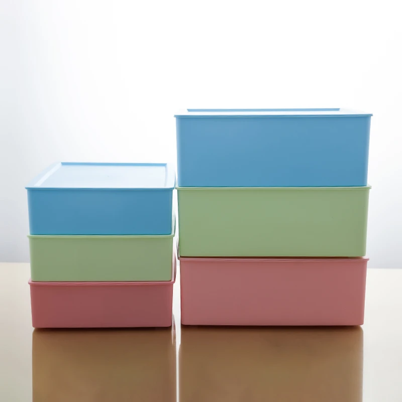 内衣收纳盒家用文胸1格空盒塑料大格有盖桌面抽屉整理内裤袜子