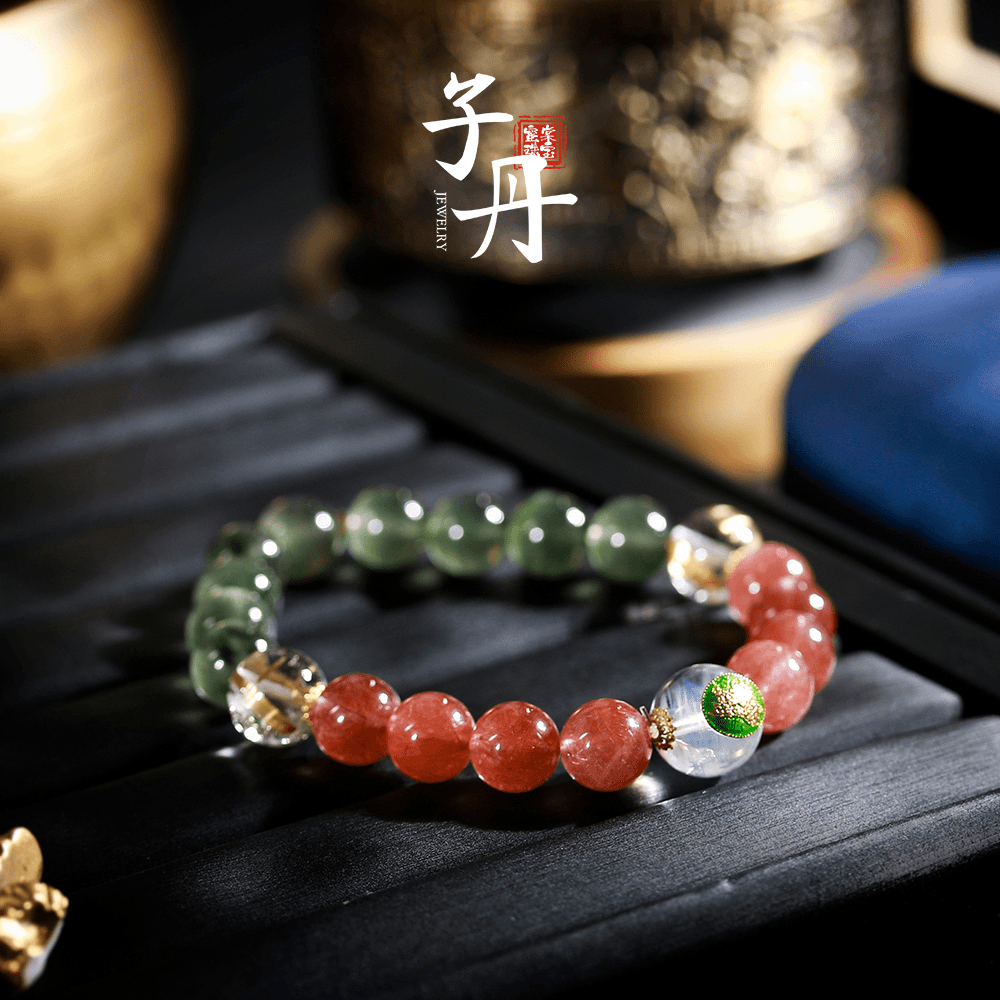 【子丹严选】18K发晶DIY手串 单圈 手饰（度度）C3-195