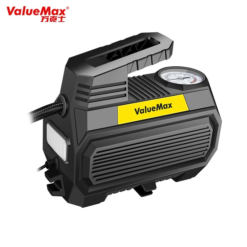 ValueMax高压车载充气泵汽车轮胎打气泵便携式自行车电动打气筒