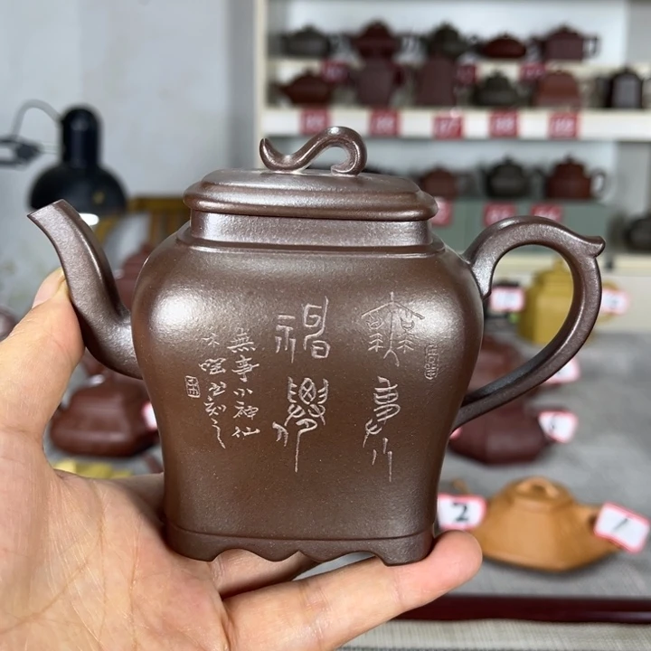 紫泥茶壶红*源全手工制作