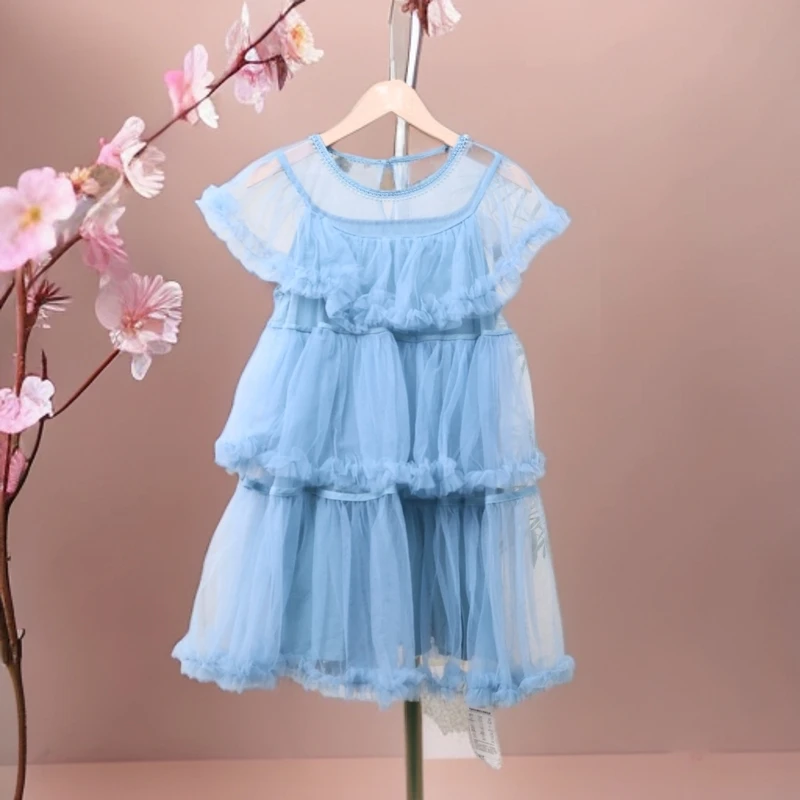 新F3-111宝儿童夏季网纱连衣裙(1220502)