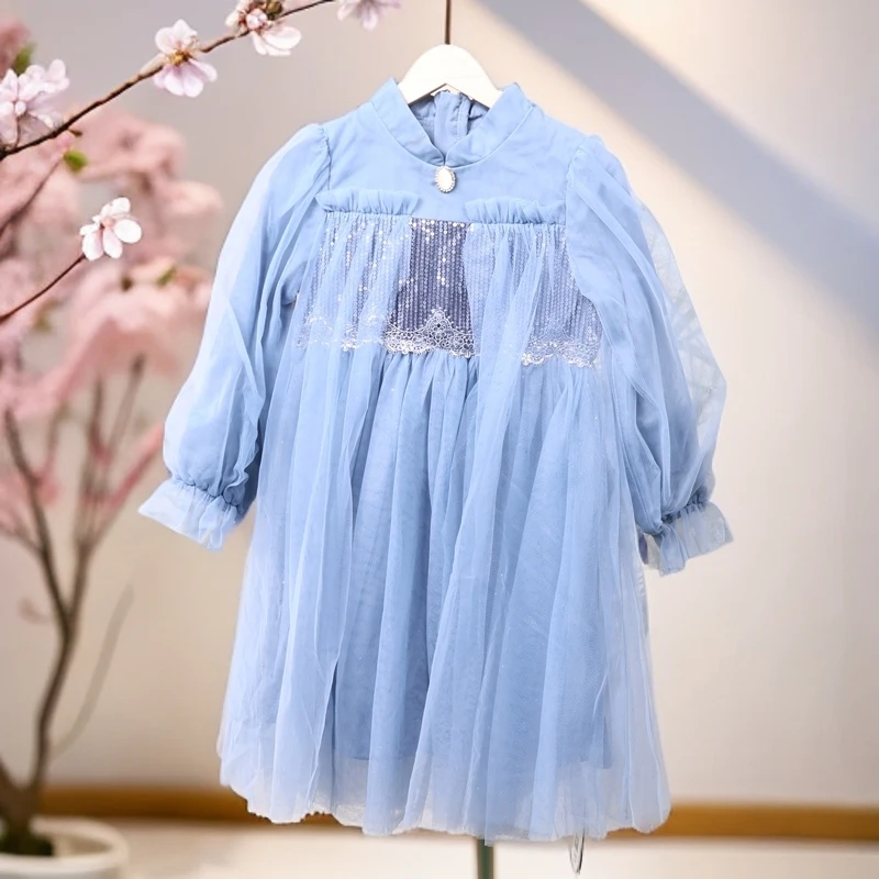 A3-1214宝女童春秋清新连衣裙(1230503)