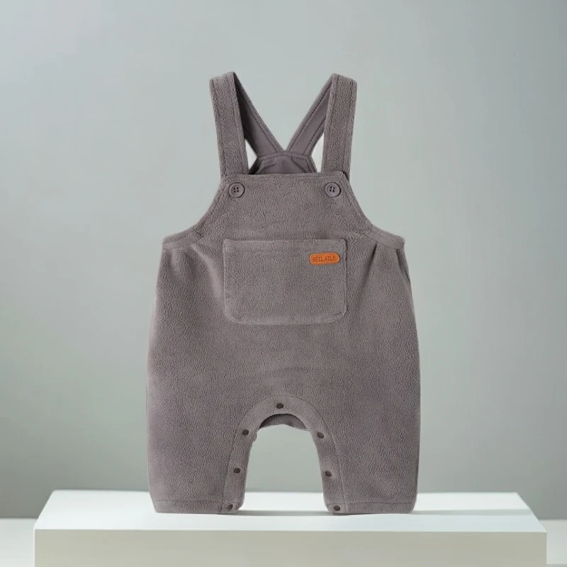 A1-131蓓儿童秋冬毛毛背带裤