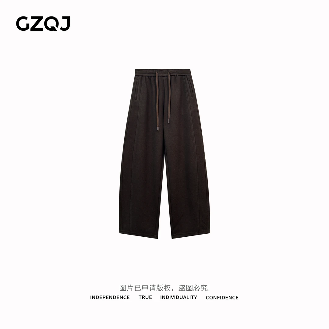 广州琴姐【街拍日常】秋季新款时尚宽松百搭高腰抽绳休闲裤女9959