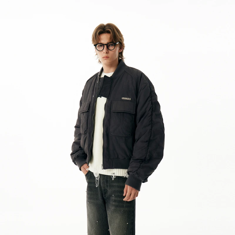 【INXX】APYD潮牌冬新品复古晕染工装外套男女同款棉服APE4161322