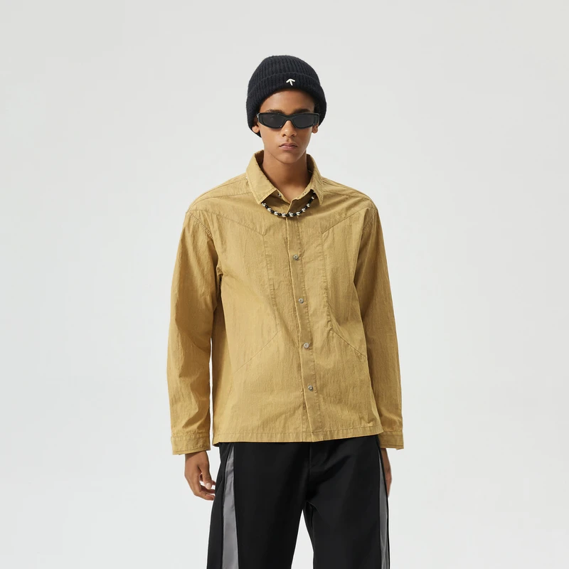 【INXX】Standby 潮流街头翻领衬衫宽松情侣长袖衬衣休闲XMD3040912