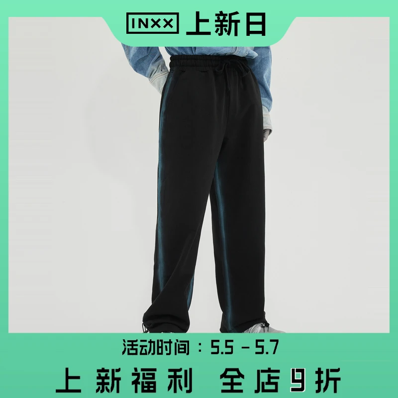 【INXX】ALLPICK 潮牌冬新品宽松百搭休闲裤情侣针织长裤APD4231613