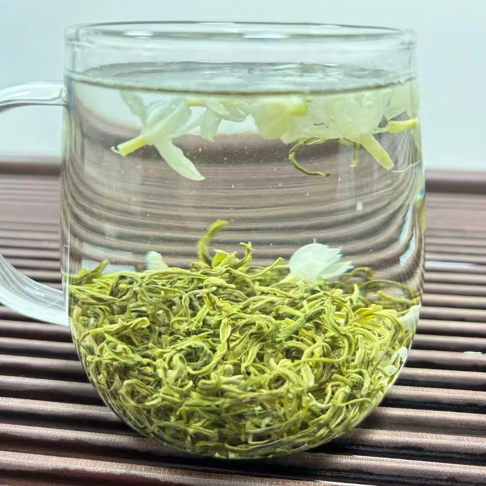 茉莉花茶（茉莉飘雪) 烘青绿茶 茉莉鲜花  白兰鲜花
