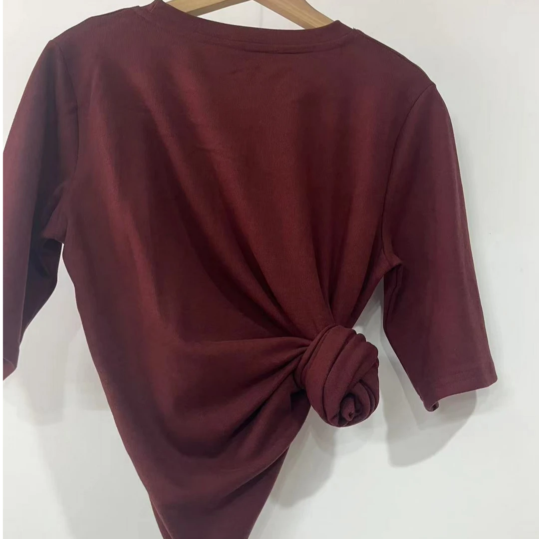 新款显瘦七分袖百搭上衣