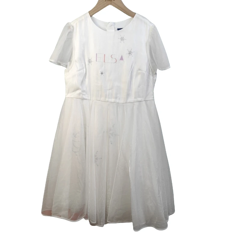迪士尼艾莎公主白色连衣裙