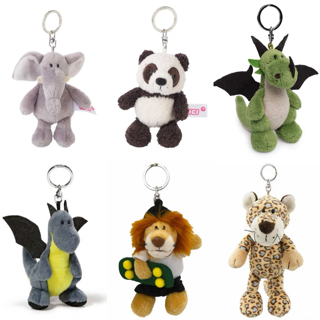 Japan Nici毛绒挂件钥匙扣包挂饰软萌熊猫飞龙小象软萌可爱