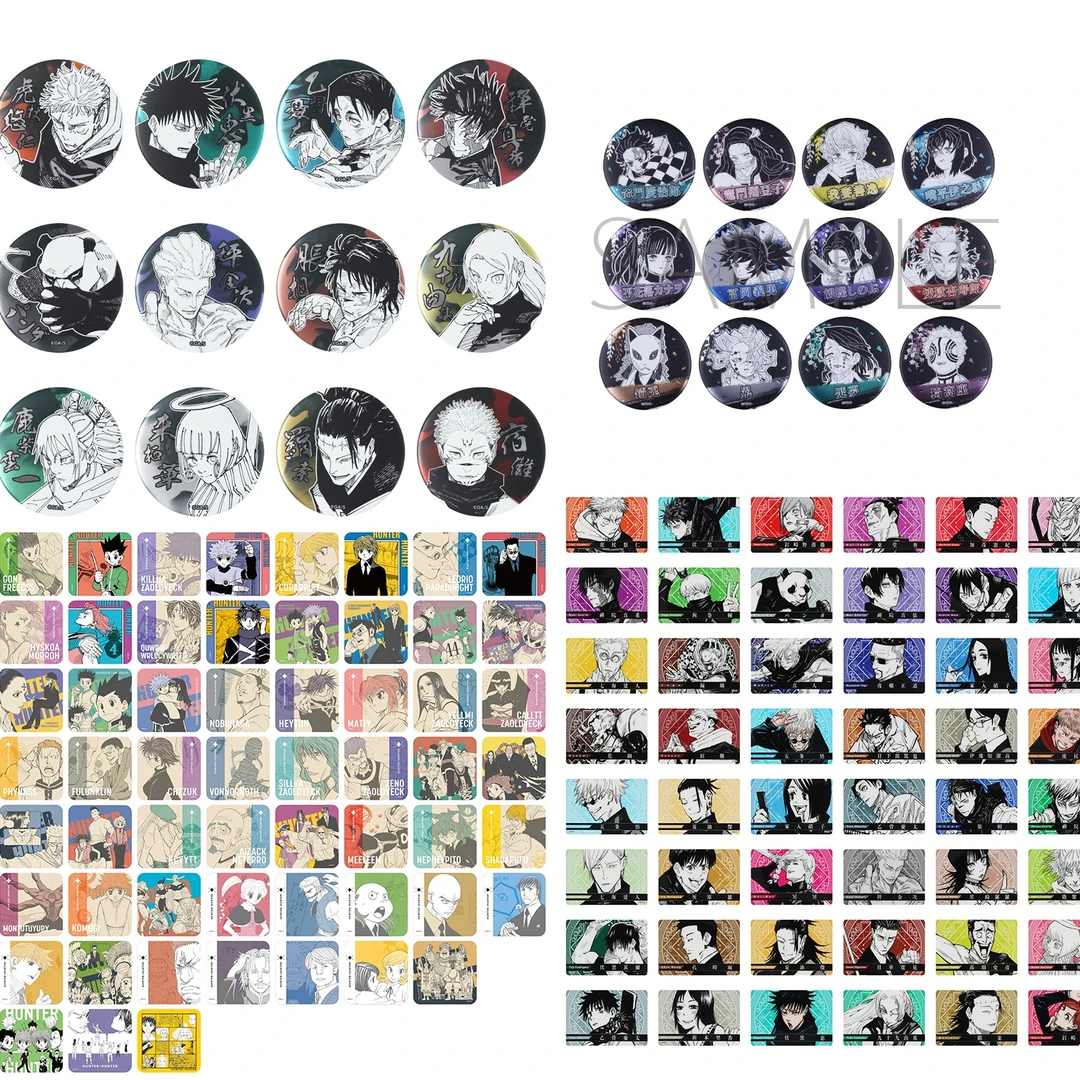【代拆】js 咒术鬼灭 火影猎人 坂本 杯垫 吧唧 浮雕 透卡 JF　Art