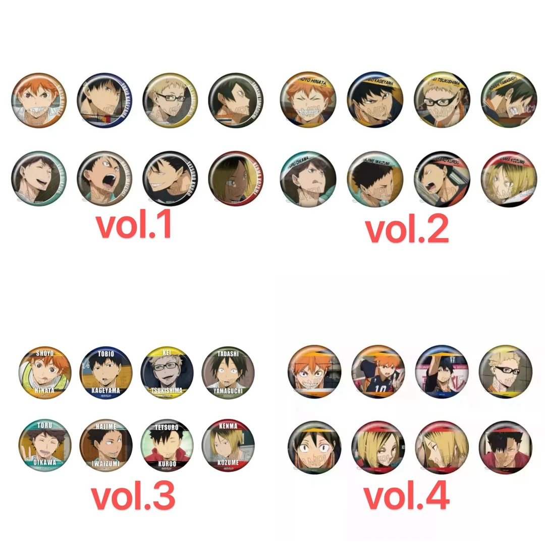 排球少年 百面相徽章 vol.1-4弹（默认代拆）