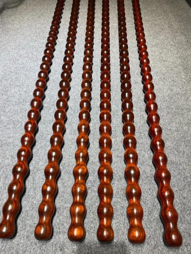 紫檀葫芦棍把玩棍长1米3直径3.2公分