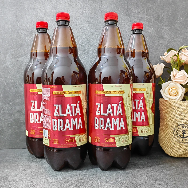 2L/瓶乌克兰原装进口泽塔大师全麦啤酒大麦酿造原浆黄啤酒包邮