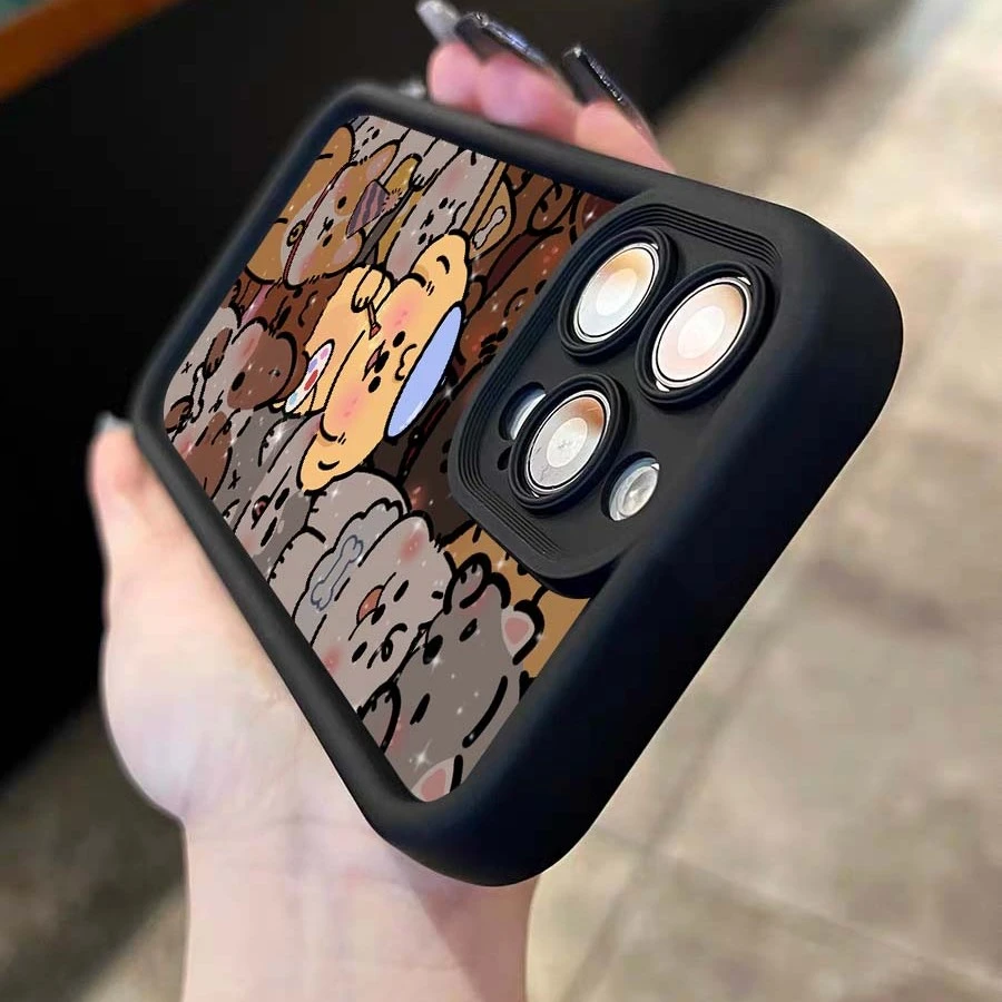 显眼小狗精准孔适用苹果15手机壳iphone13/14promax防摔12/11全包