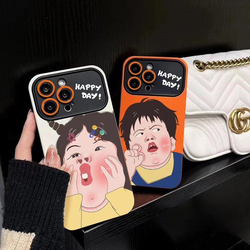 恶搞男孩适用于苹果14/13promax手机壳12华为/vivo/小米/oppo创意