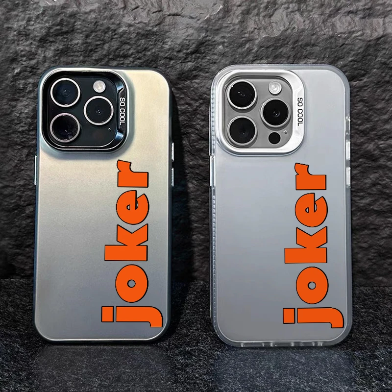 简约joker元气壳适用苹果15手机壳iPhone13/14promax新款12/11潮