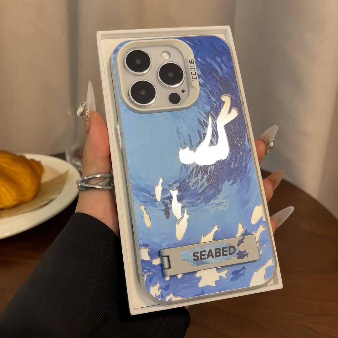 夕与空深海浮游鱼群元气壳适用苹果15手机壳vivo华为70小米oppo软