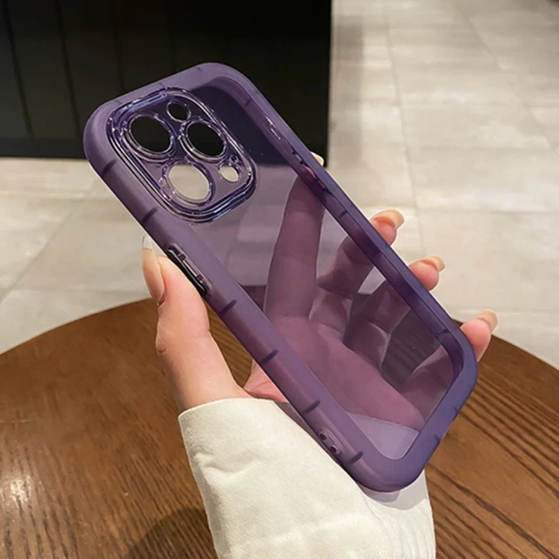 小红书同款暗紫色苹果13手机壳iPhone14新款12promax透明11男女软