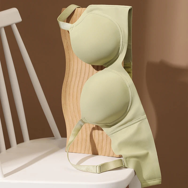 奥丽侬【轻悠】显瘦圆圆胸无痕内衣薄款全罩杯防下垂收副乳文胸6140