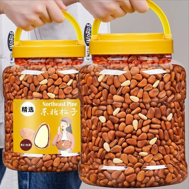开口松子含罐500g/250g袋装散装批发坚果零食干果一斤精选8g罐装