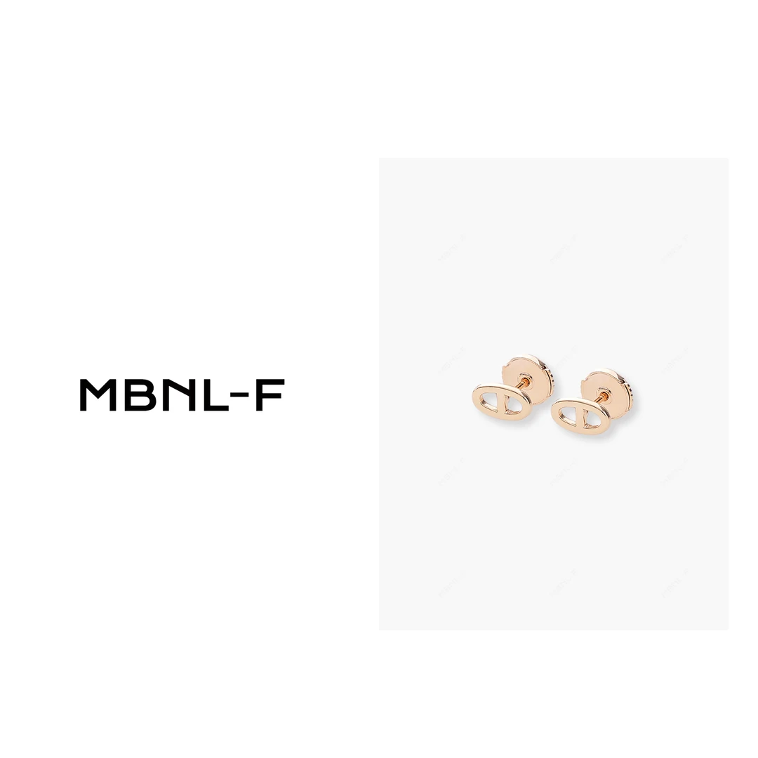 MBNL-F 铜合金耳饰  “猪鼻子耳钉”2024S/S新品 秦磊XM-SP025