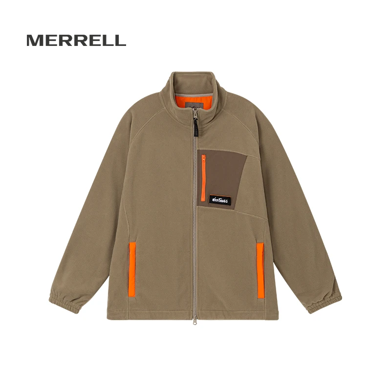 MERRELL迈乐男款户外休闲夹克春季百搭保暖联名款摇粒绒夹克外套