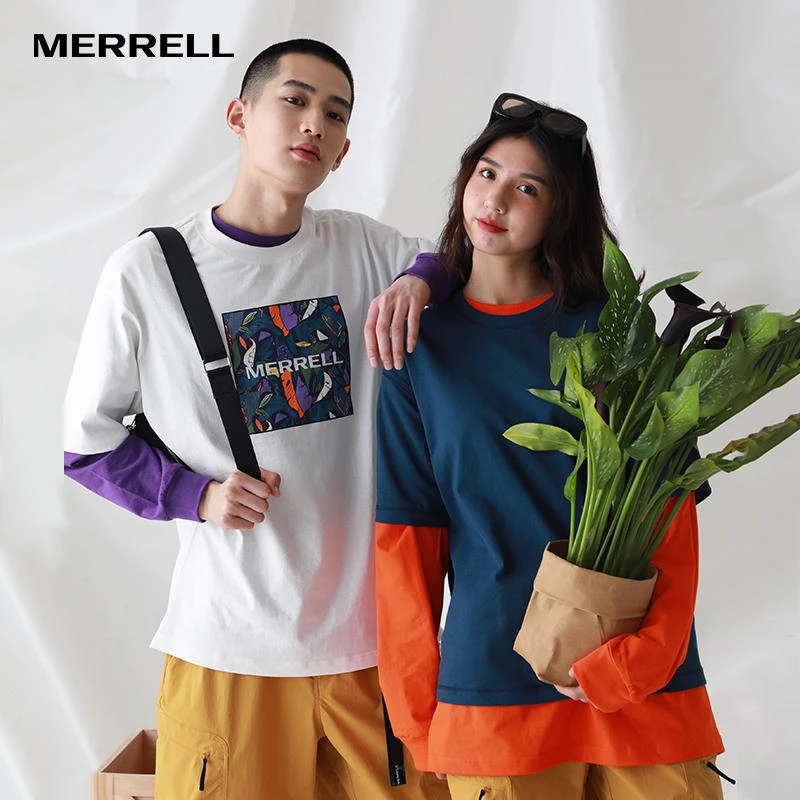 MERRELL迈乐夏季新品男女运动户外休闲透气中性时尚男装短袖T恤