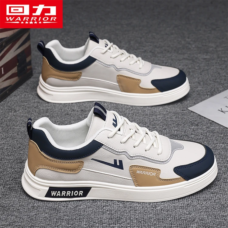 Warrior/回力男士板鞋平底2025新款潮流百搭防水软底轻便休闲男鞋