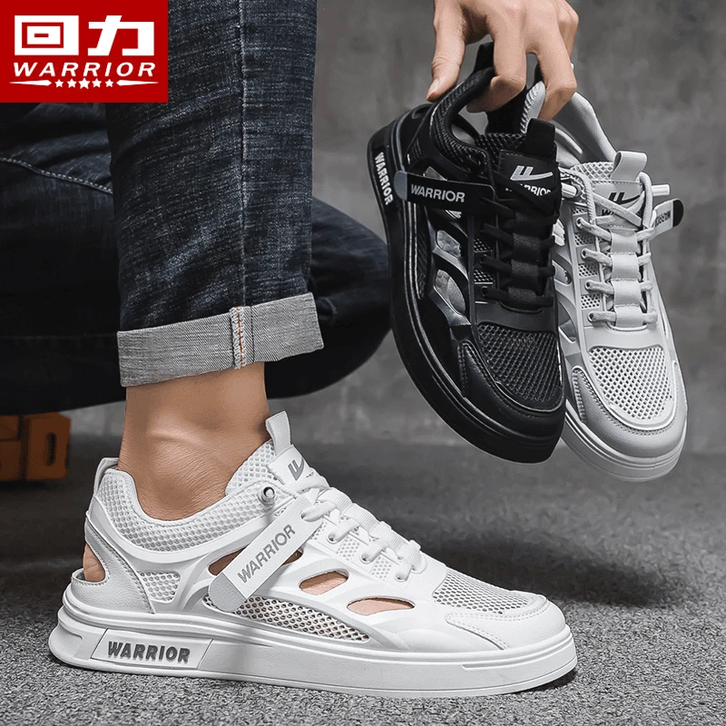 Warrior/回力板鞋男镂空涉水鞋小众撞色街头户外潮鞋夏季休闲潮鞋
