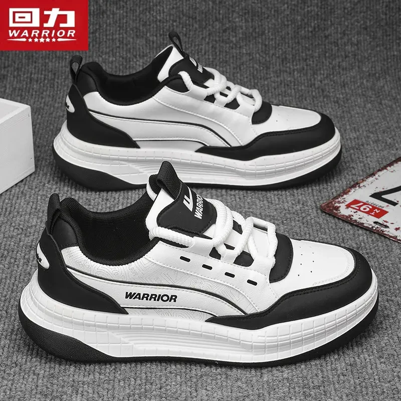 回力男鞋2025秋季新款黑白熊猫板鞋低帮运动休闲鞋韩版百搭跑步鞋