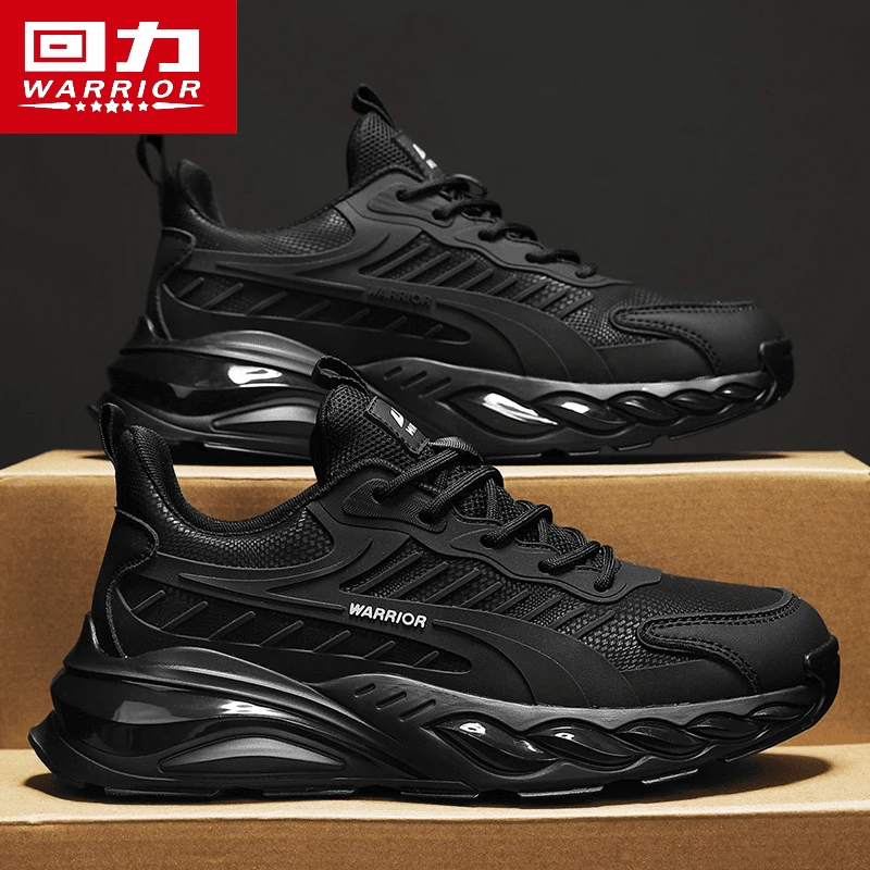 回力黑武士老爹鞋男款2025新款厚底休闲运动跑步防滑减震增高潮鞋