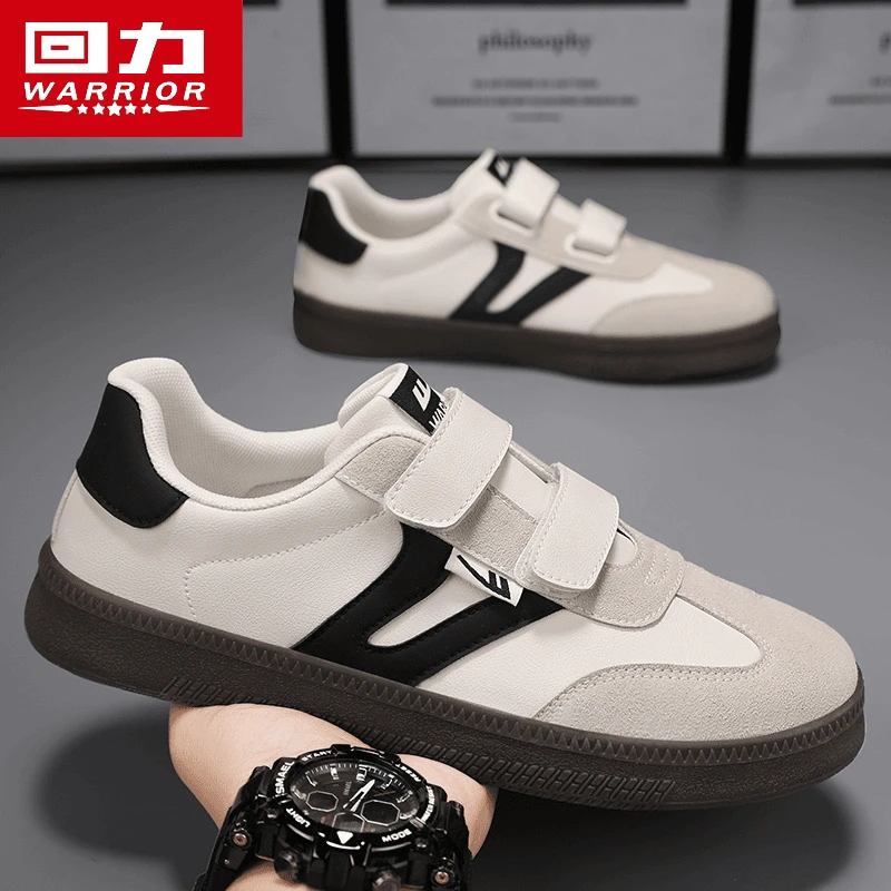 回力2025新款秋季德训鞋魔术贴一脚蹬男女同款百搭帆布鞋休闲板鞋