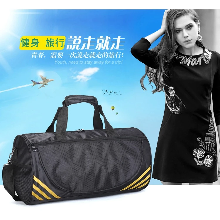 新优品健身房健身包干湿分离休闲女斜挎大容量包包便携短途