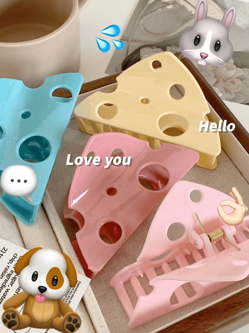 超级city的～奶酪抓夹后脑勺盘发简约鲨鱼夹网红ins韩国发抓发夹女