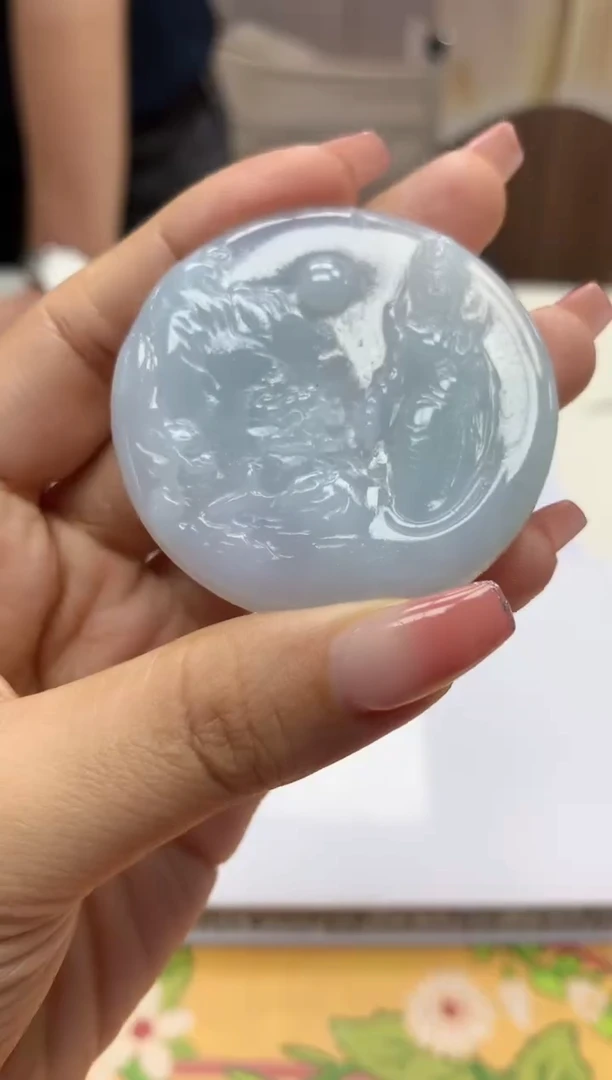 【闪购商品】定制翡翠未镶嵌5125ty-毛货挂件98