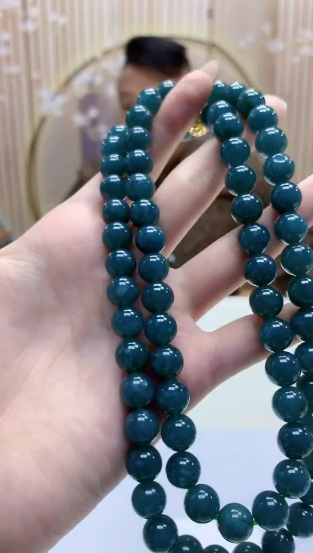 【闪购商品】定制翡翠未镶嵌4969jw-毛货珠链46