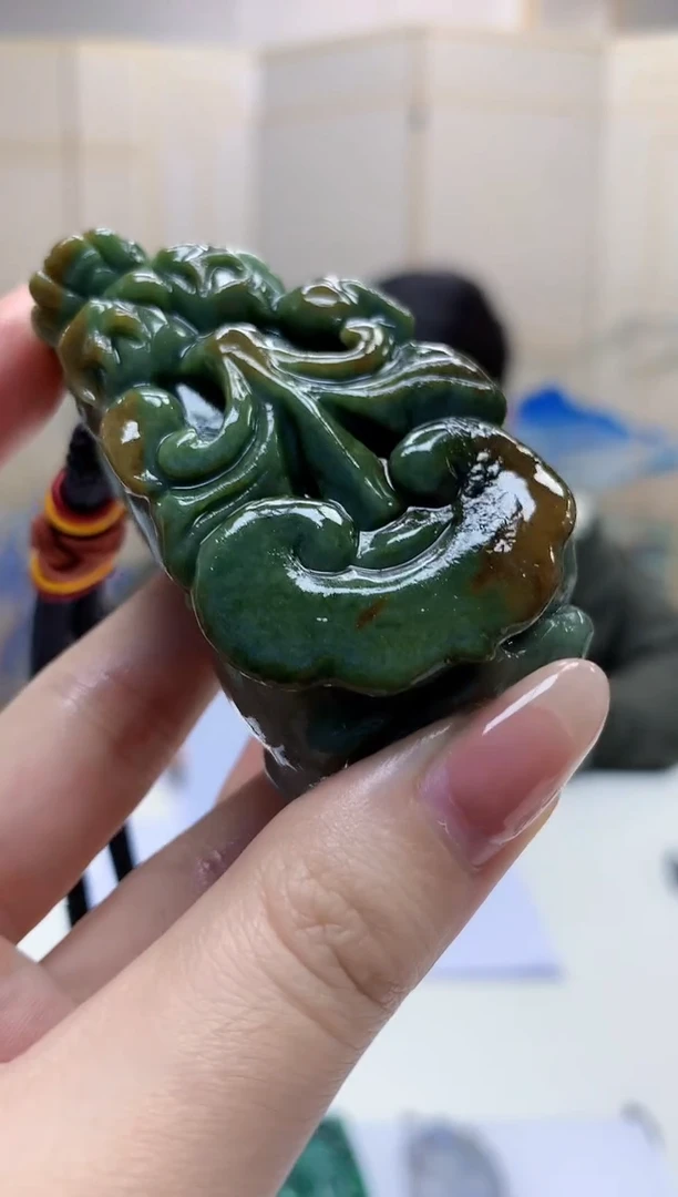 【闪购商品】定制翡翠未镶嵌5125jw-毛货挂件7