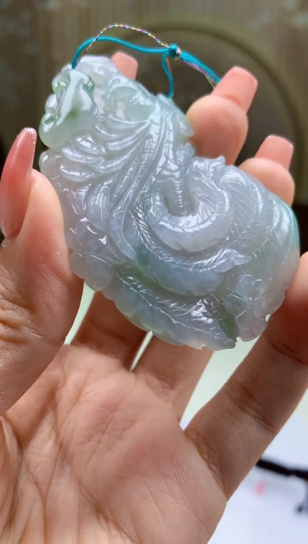 【闪购商品】定制翡翠未镶嵌4836ty-毛货挂件65