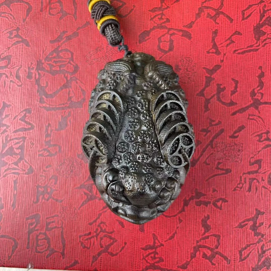 正区达拉干 金蟾 木雕工艺品精工手把件挂件把玩件车挂件摆件