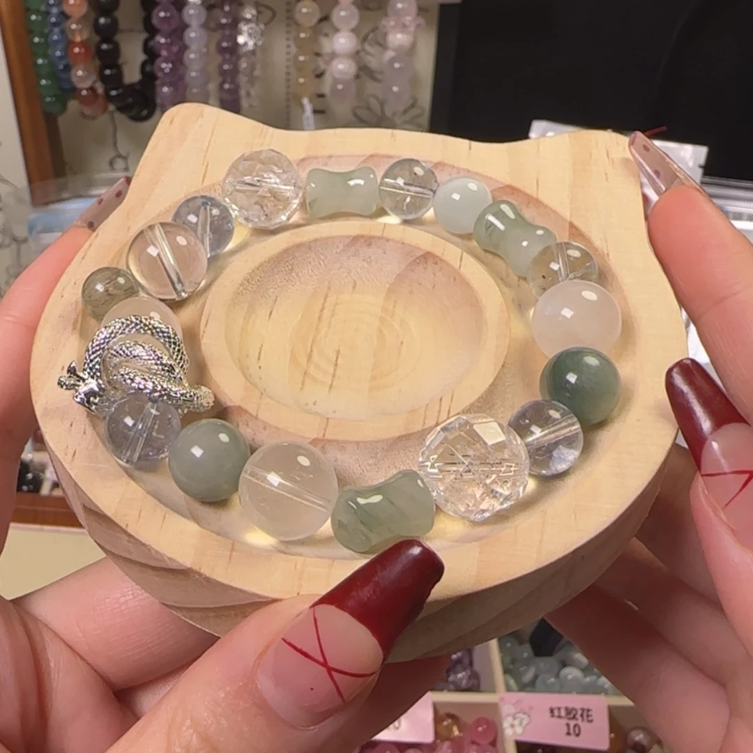 【闪购商品】水晶手链未镶嵌白绿设计款