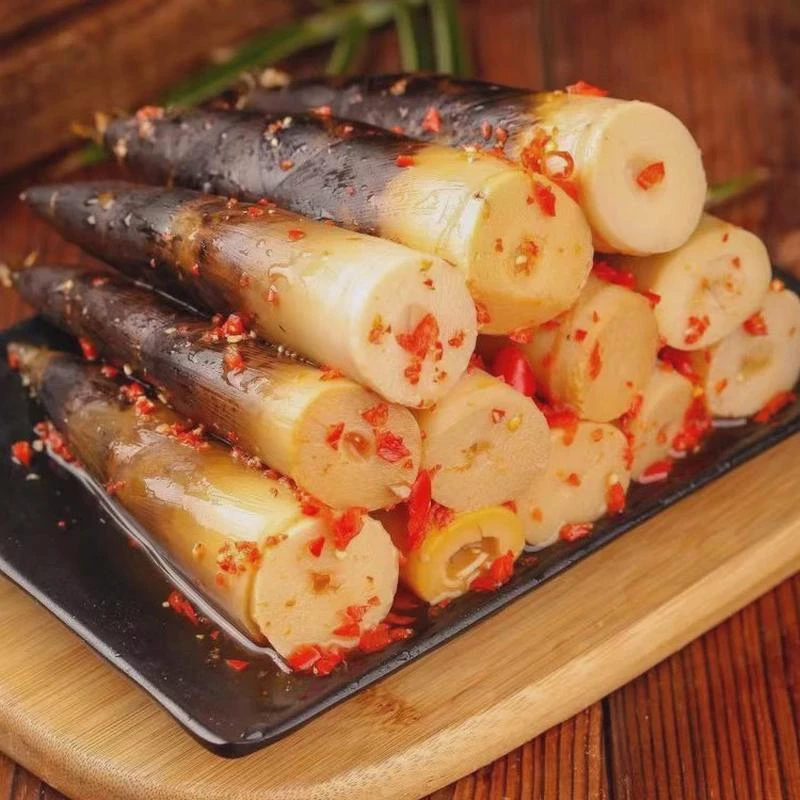 笋珍记老汤味即食手剥笋不辣爽口手拨嫩笋尖500g泡椒竹笋开袋即食