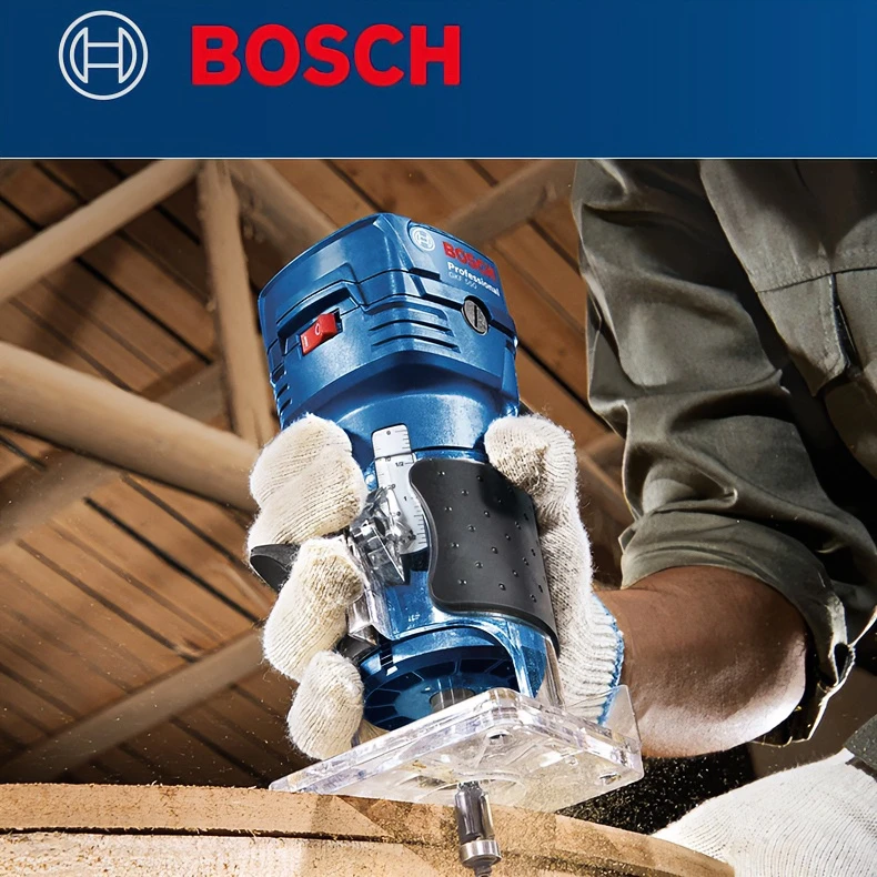博世Bosch电锣木工电动工具修边机GKF550木工多功能开槽电木铣