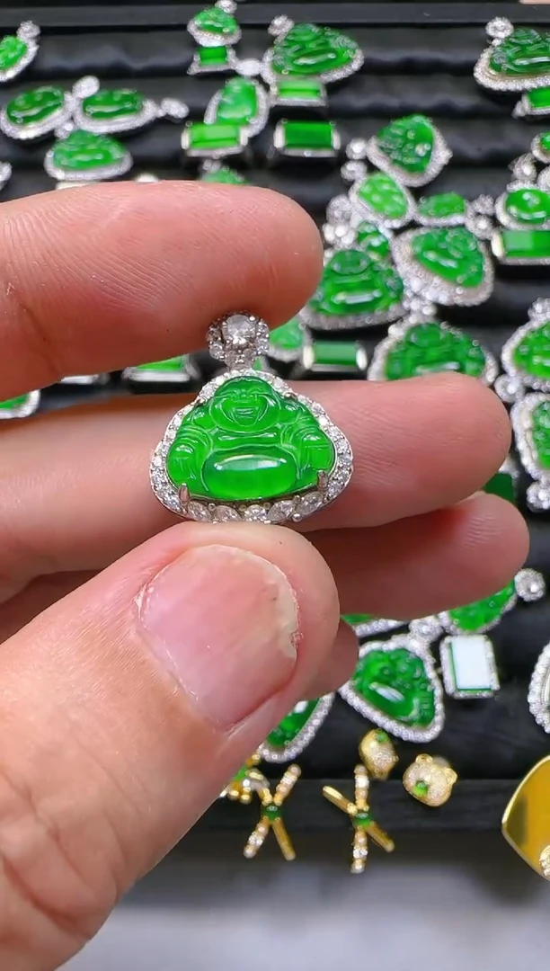 【闪购商品】翡翠吊坠(不含链)银S925镶嵌56吊坠