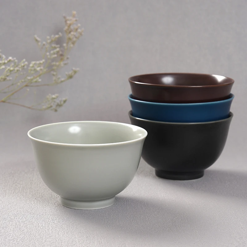 白山陶器波佐见烧欧式陶瓷家用圆碗小众饭碗纯色简约ins餐具