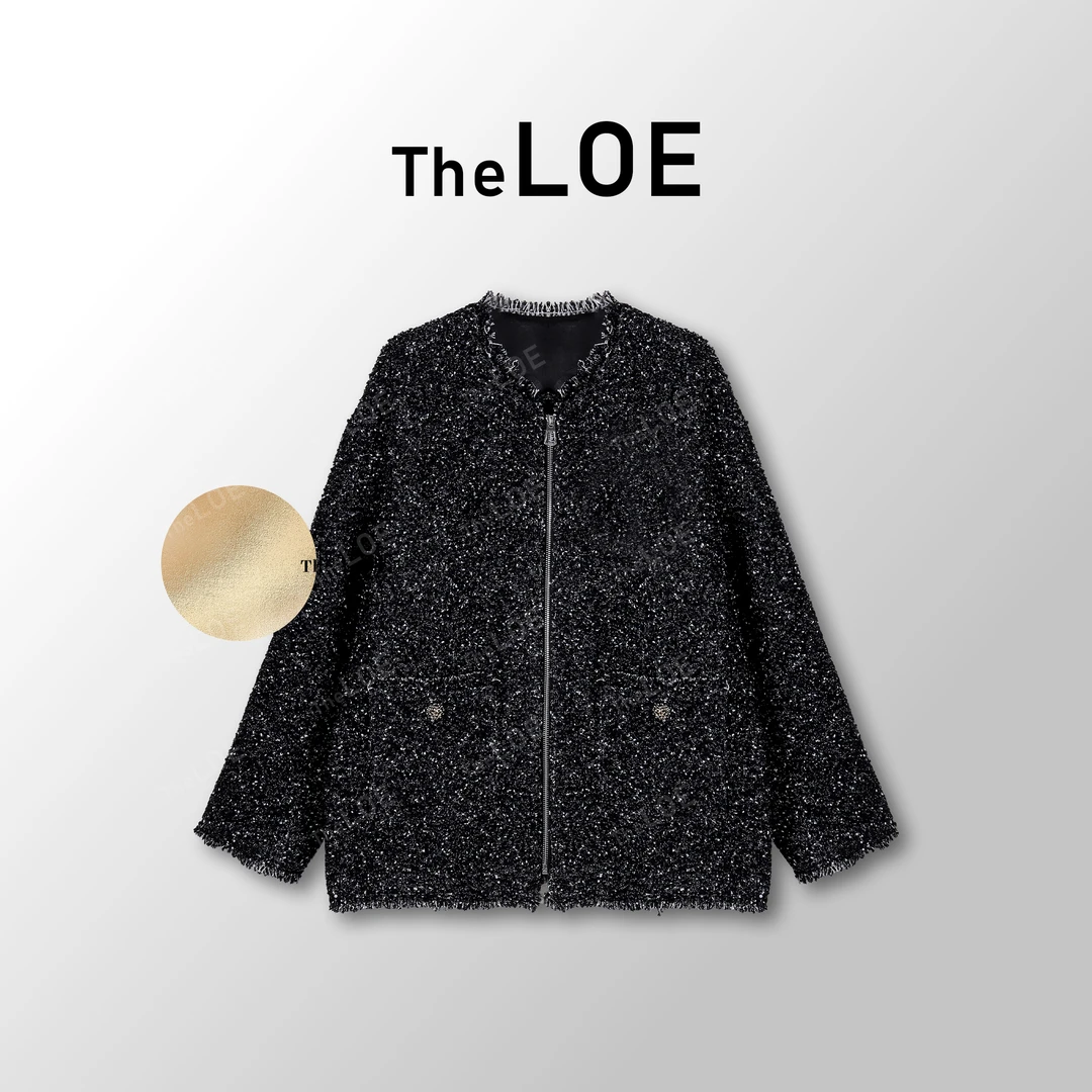 TheLOE/[瑰宝香香]高奢系列绵羊毛 重工小香风鹅绒服#9.22W-G3003