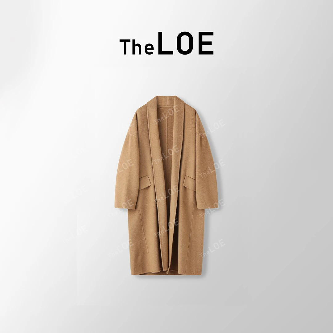 TheLOE/ 衣品贵族百分骆驼绒之巅纯骆驼绒青果领大衣#LE-88111